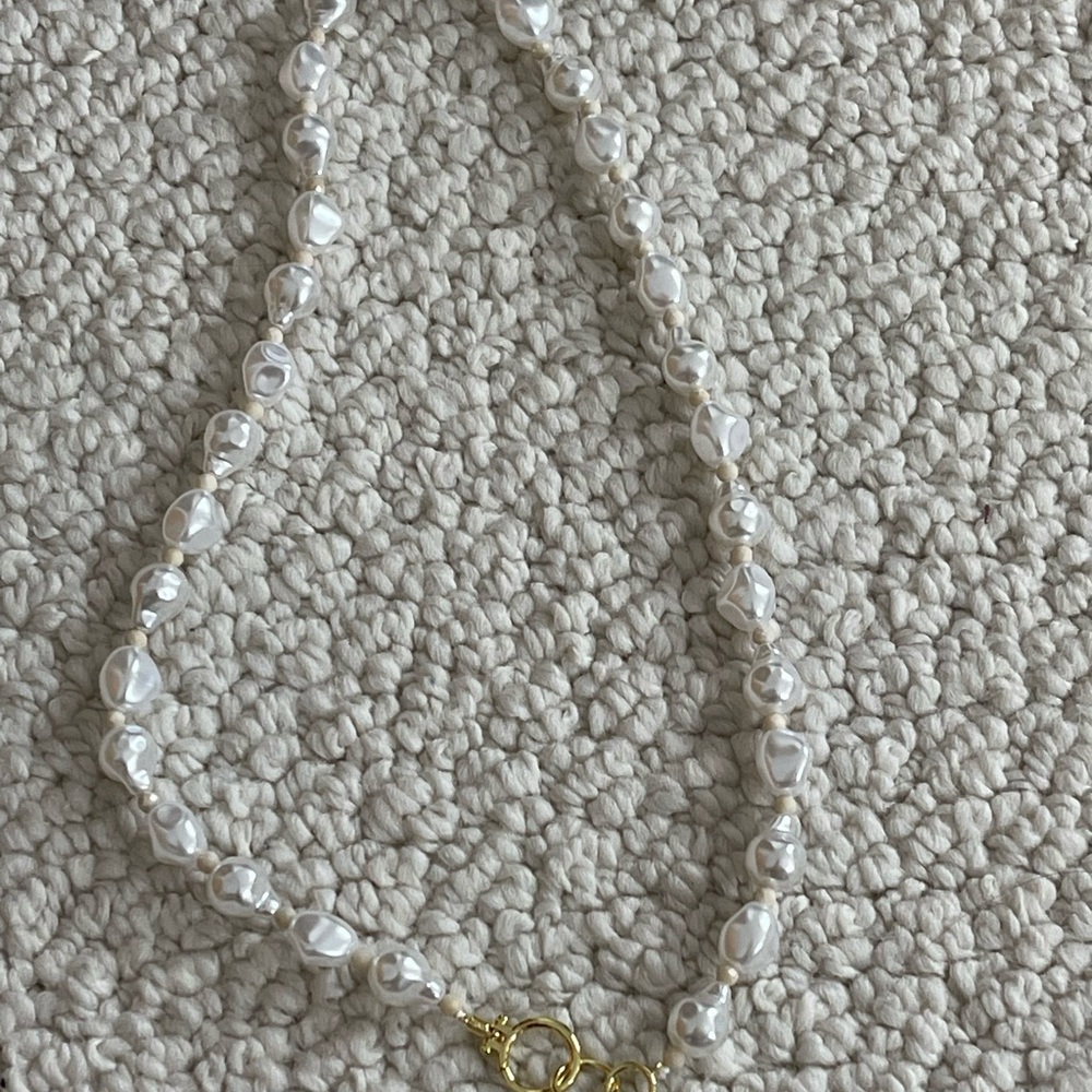 Gorjana Elegant White Pearl Necklace